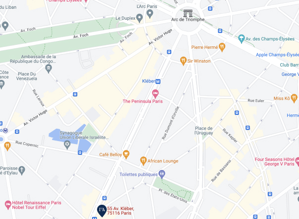 plan cabinet PGA - 55 avenue Kléber Paris 16